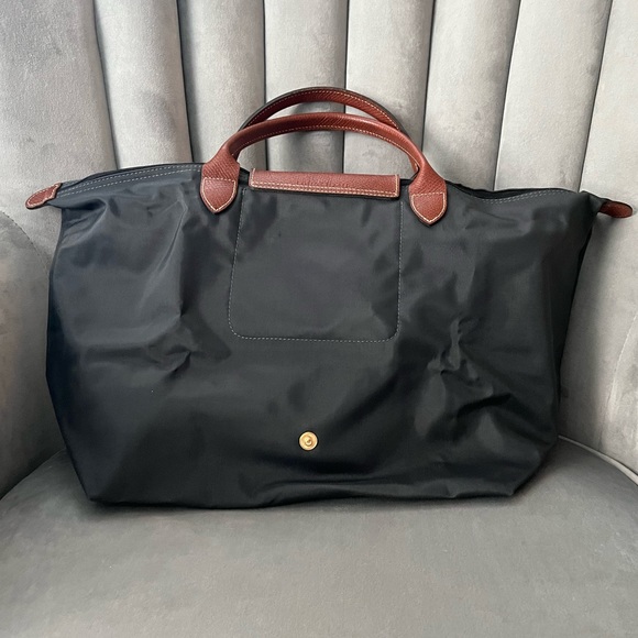 ❗️SOLD❗️Longchamp Le Pliage Eiffel Tower Short Handles Medium Tote - Picture 9 of 10